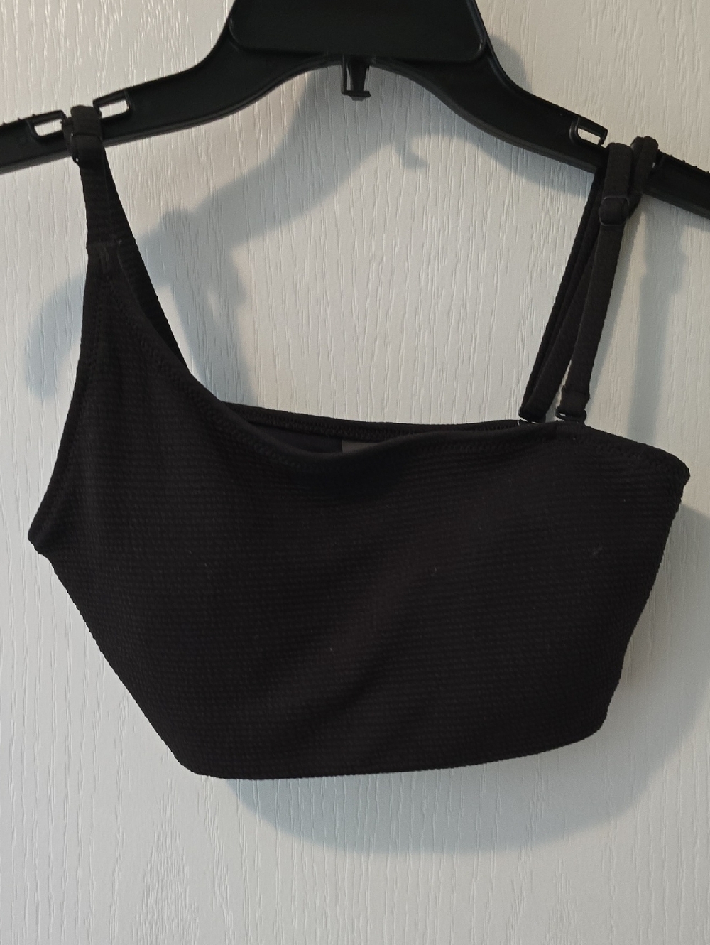 Old Navy Black One-Shoulder Swim Top
